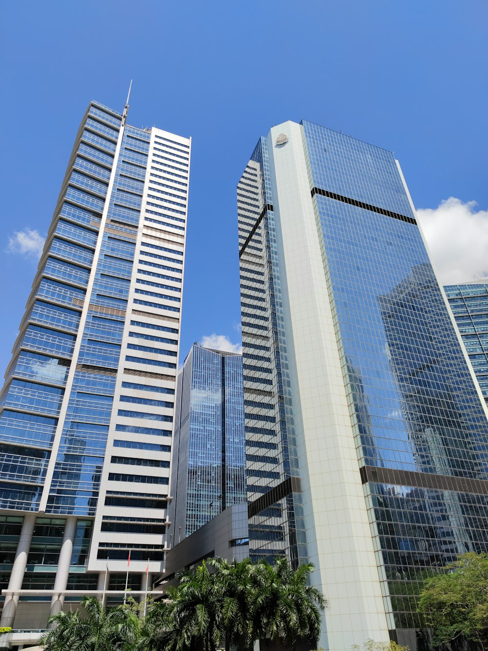 도시의 몇 가지 고층 빌딩