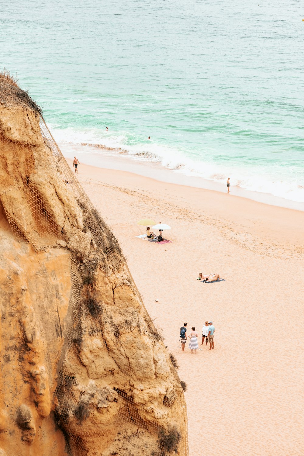 people on a beach