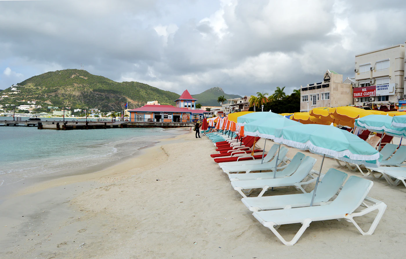 Great Bay Beach at Philipsburg, St. Maarten