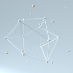 a white antenna with many small balls