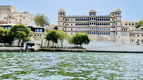 a body of water with buildings around it