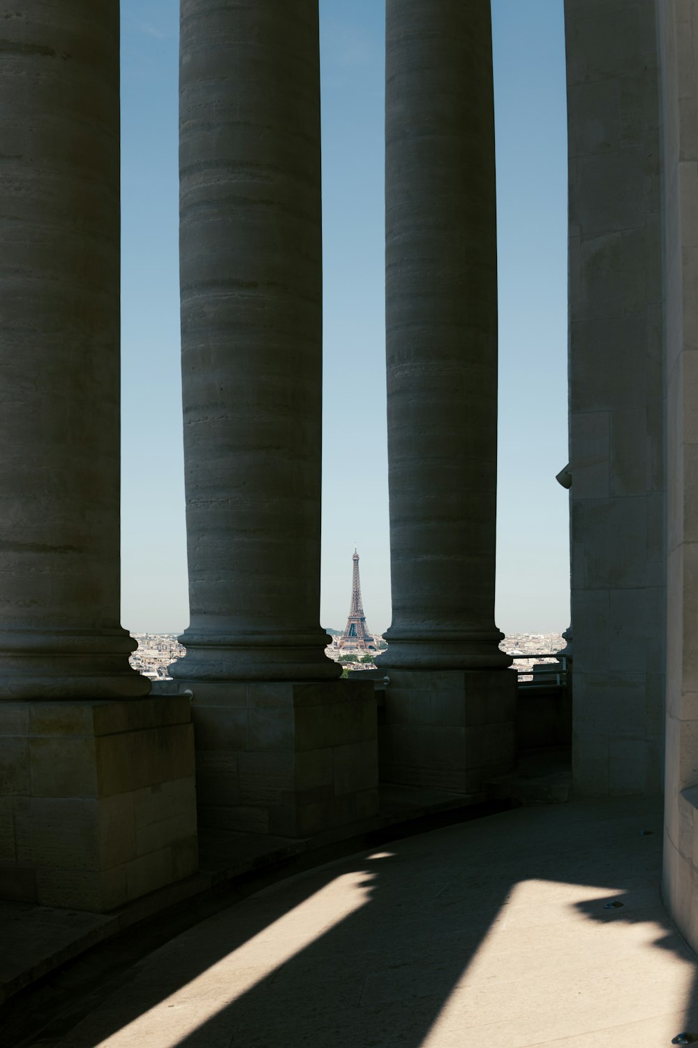 a tall tower in a city