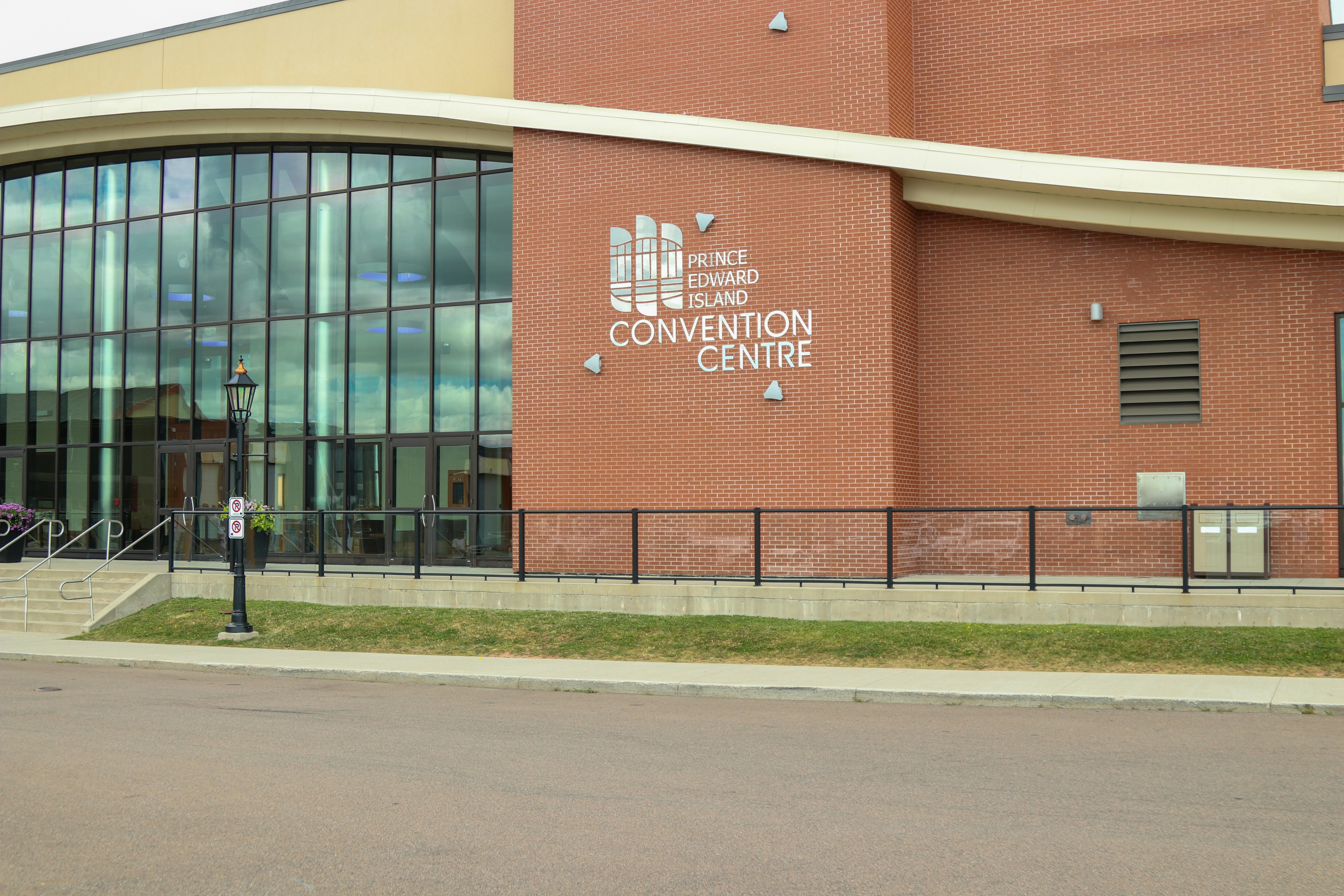 a building with a sign on it