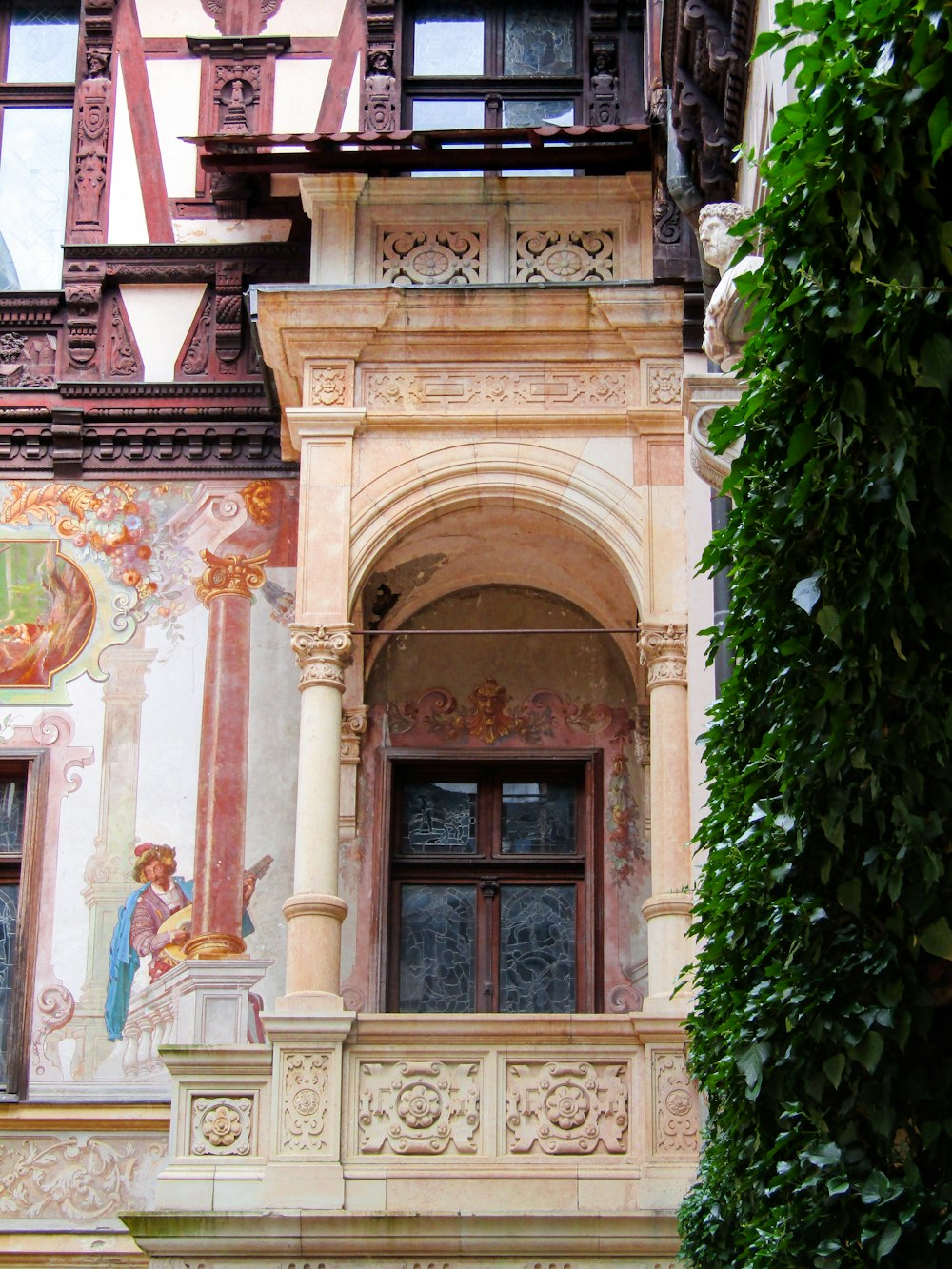 a building with a large window