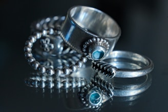 a close-up of a ring