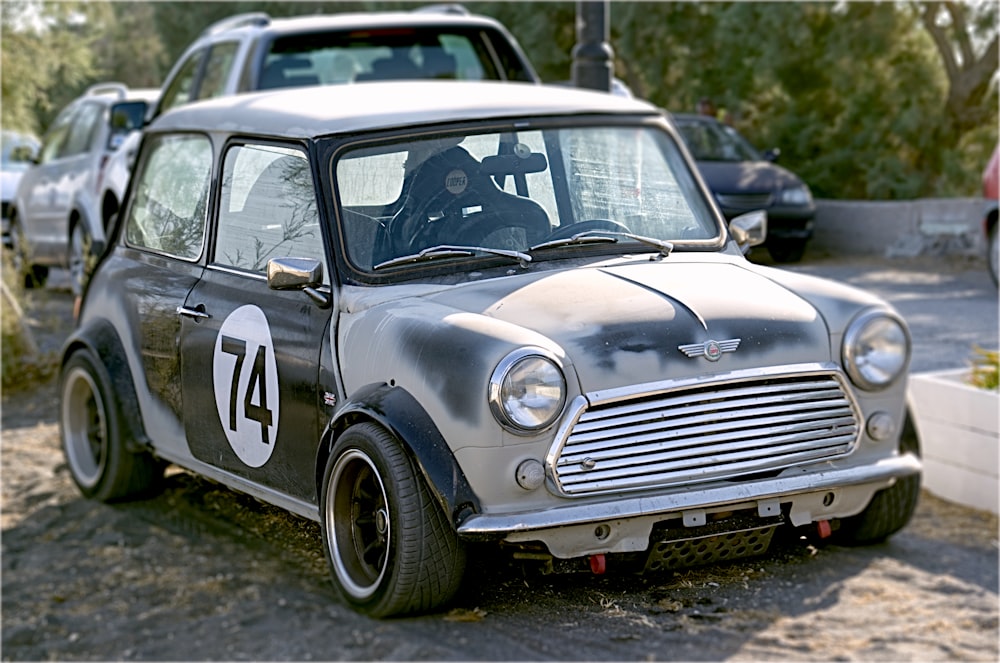 a car parked on the side of the road