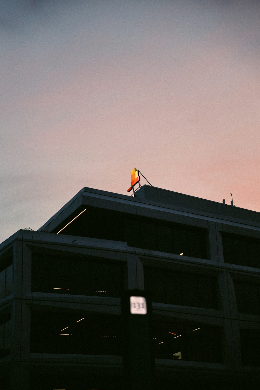 a kite flying over a building