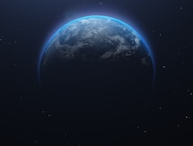 a planet in space