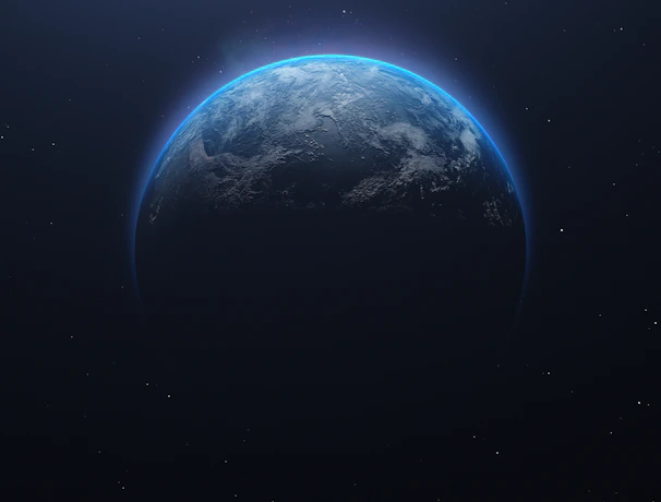 a planet in space