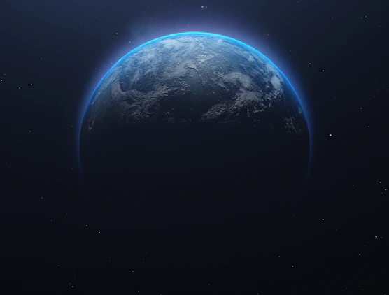 a planet in space