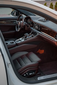 the interior of a car