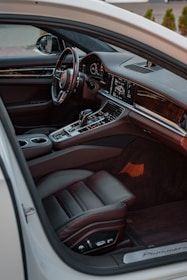 the interior of a car