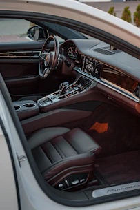 the interior of a car