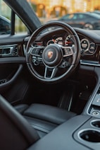 the interior of a car