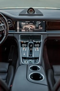 the inside of a car