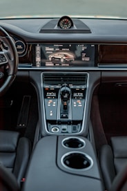 the inside of a car