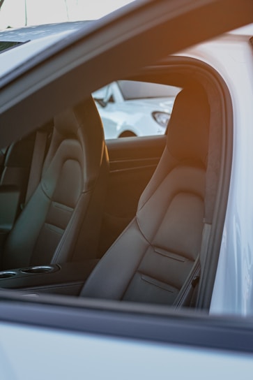 the inside of a car