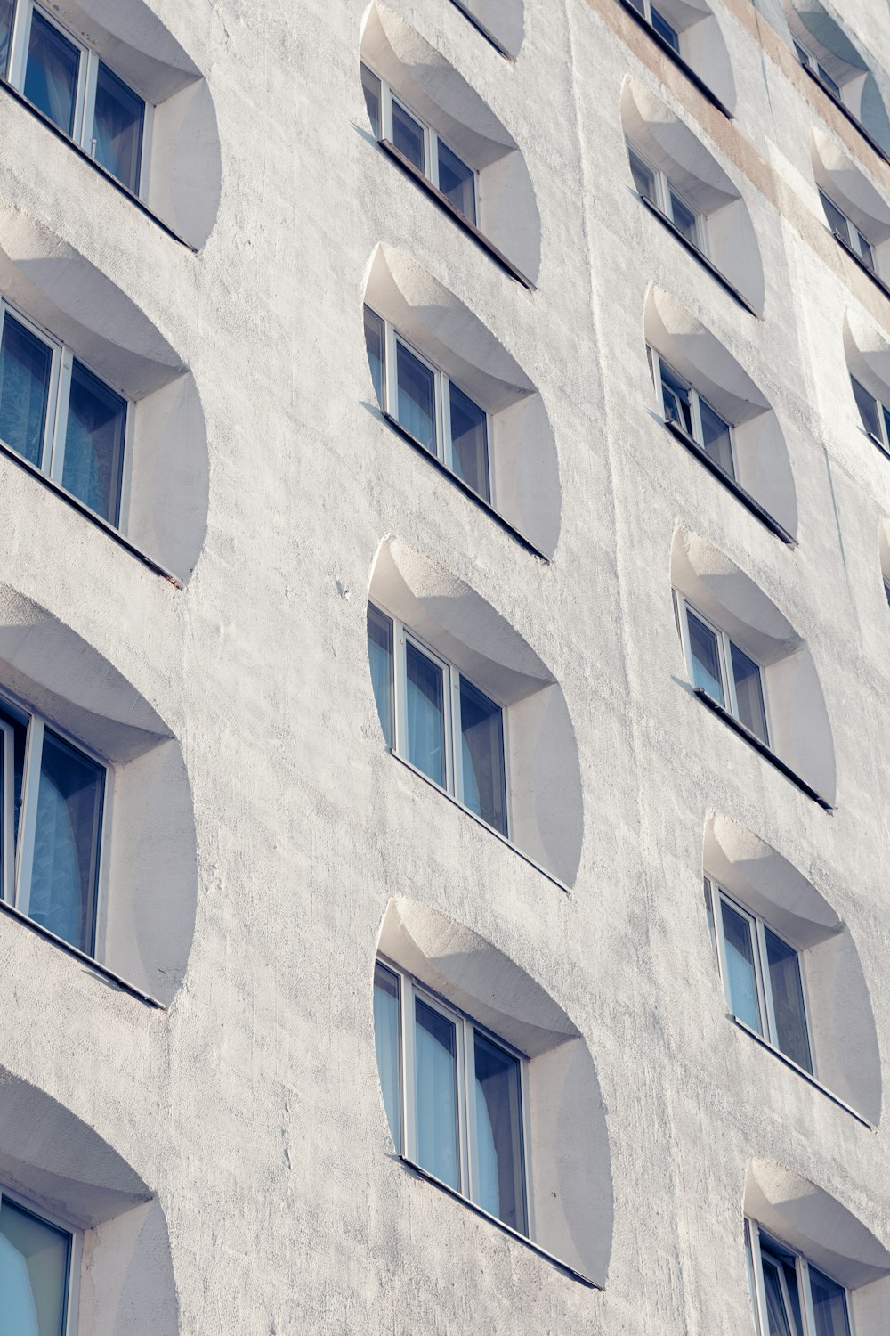 a building with many windows