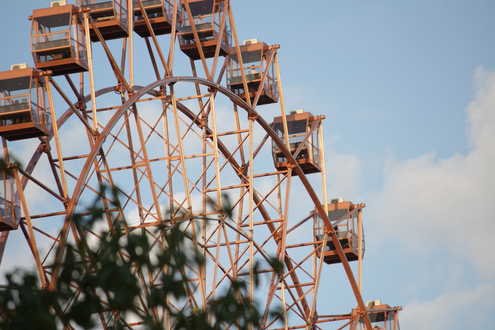 a large roller coaster