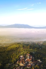 A scenic view of the village of Mundathicode in Kerala, India.
