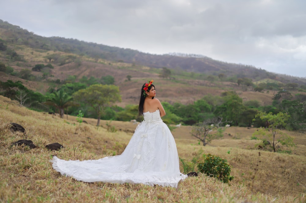 a man in a white dress