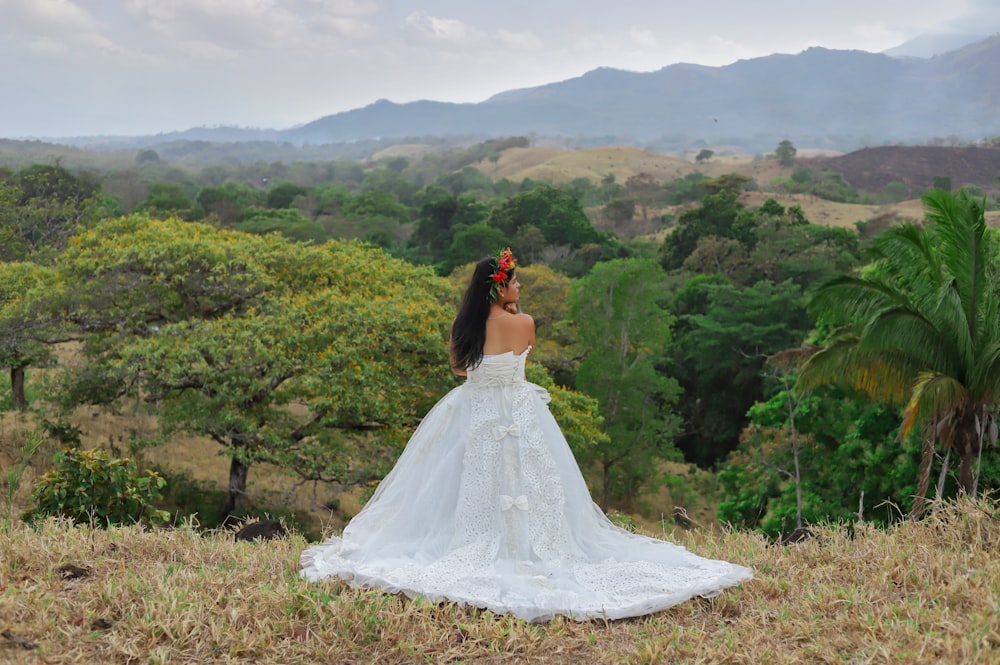 a person in a white dress