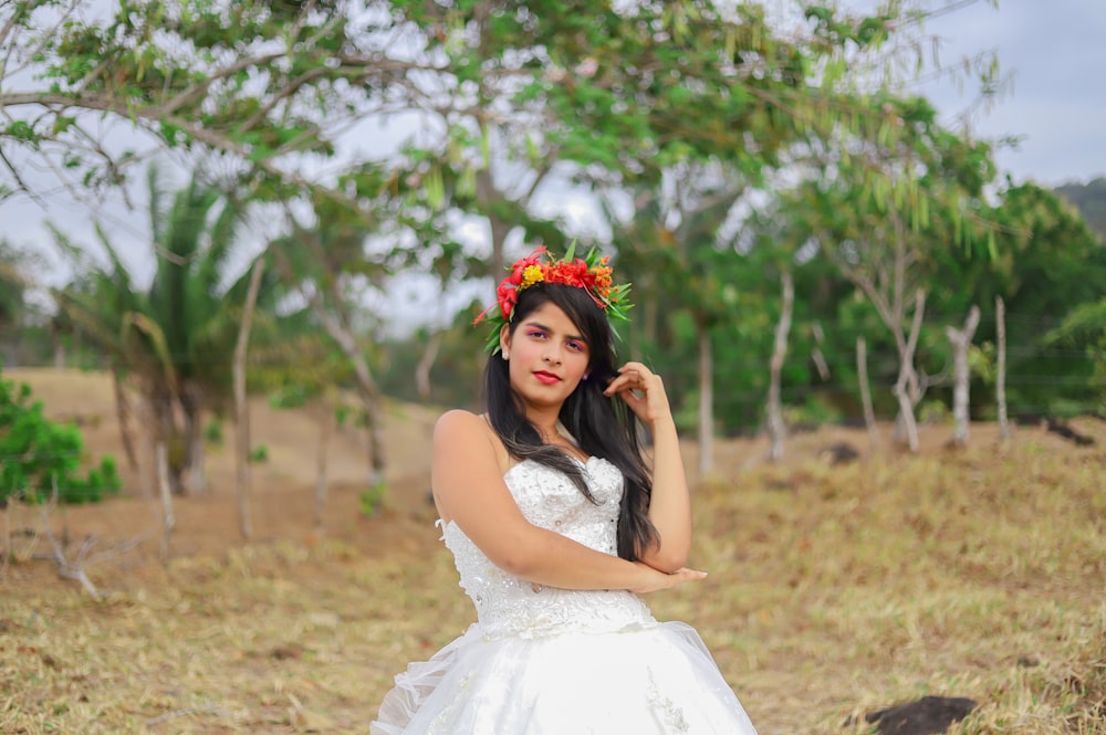 a person in a white dress