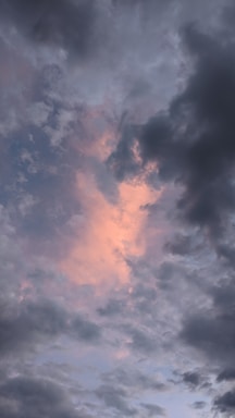 a cloudy sky with a few clouds