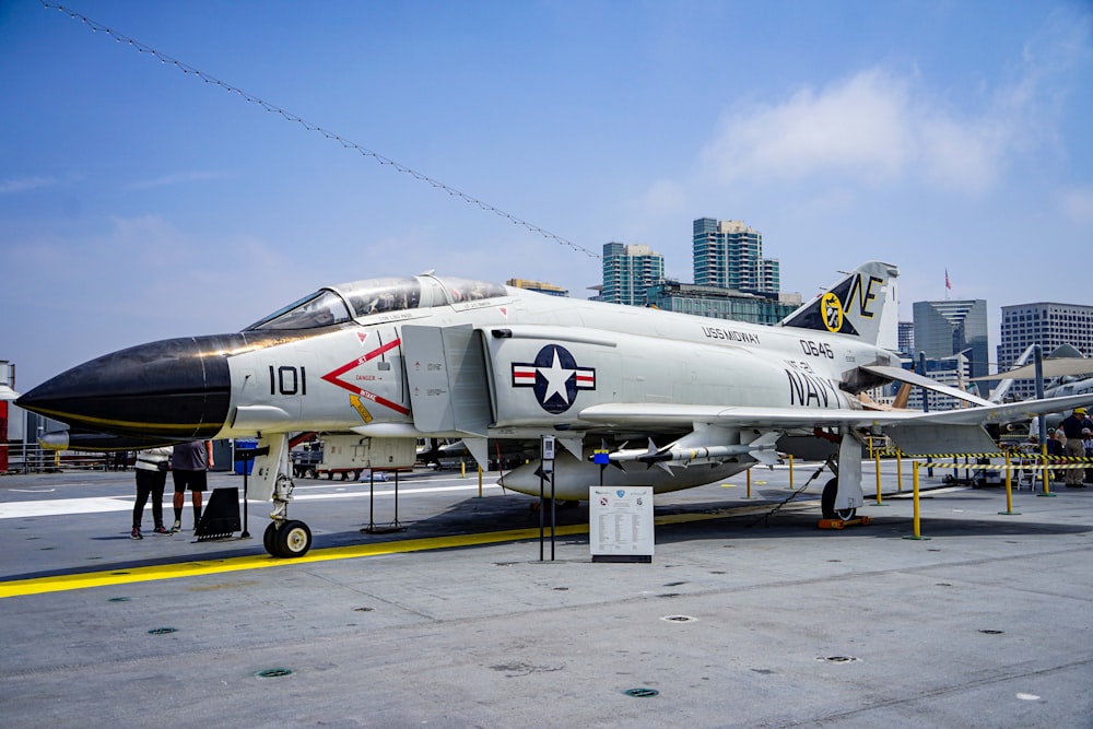 a fighter jet on the runway