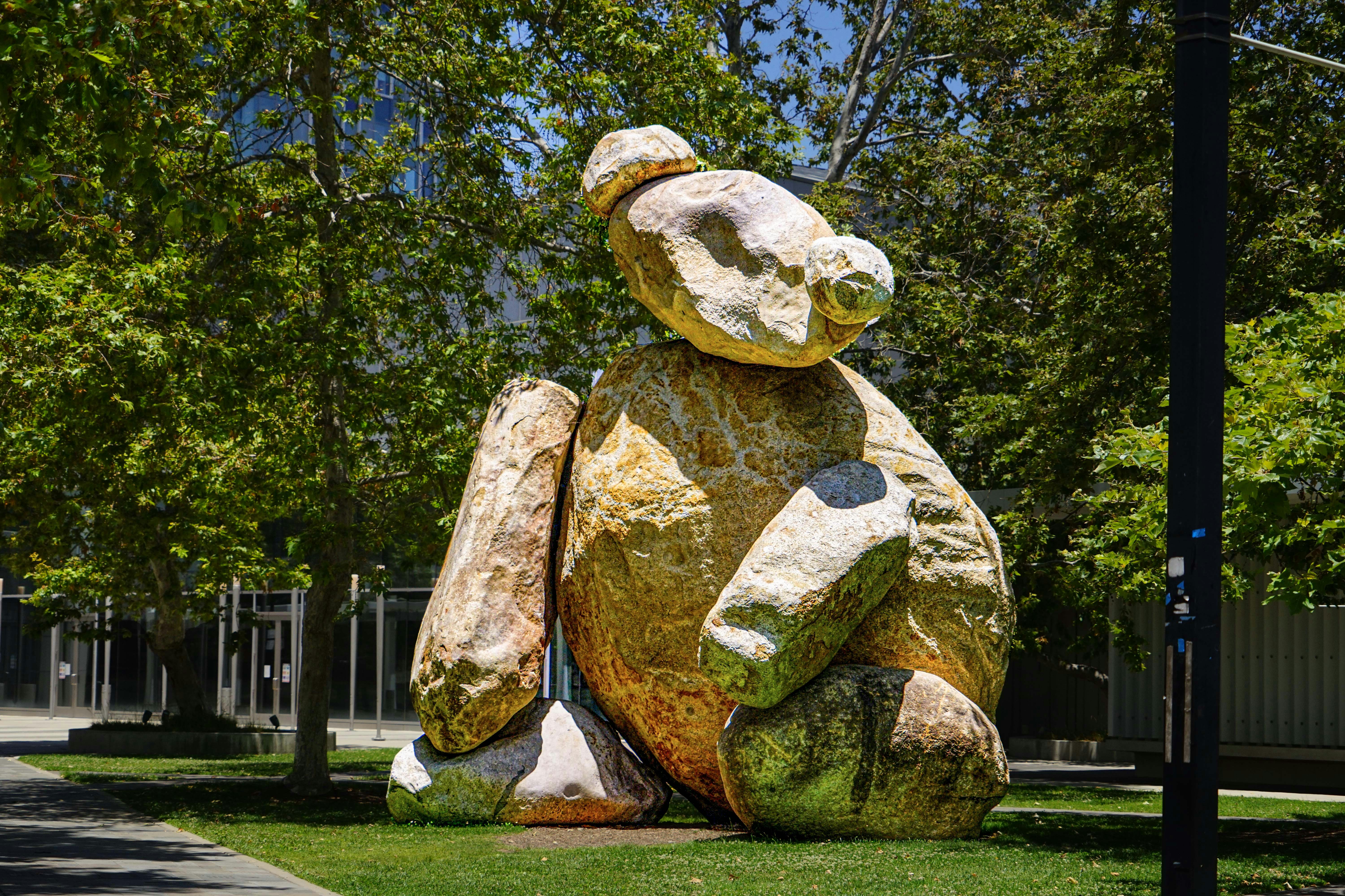 A large rock sculpture in a park photo Free Ucsd Image on Unsplash