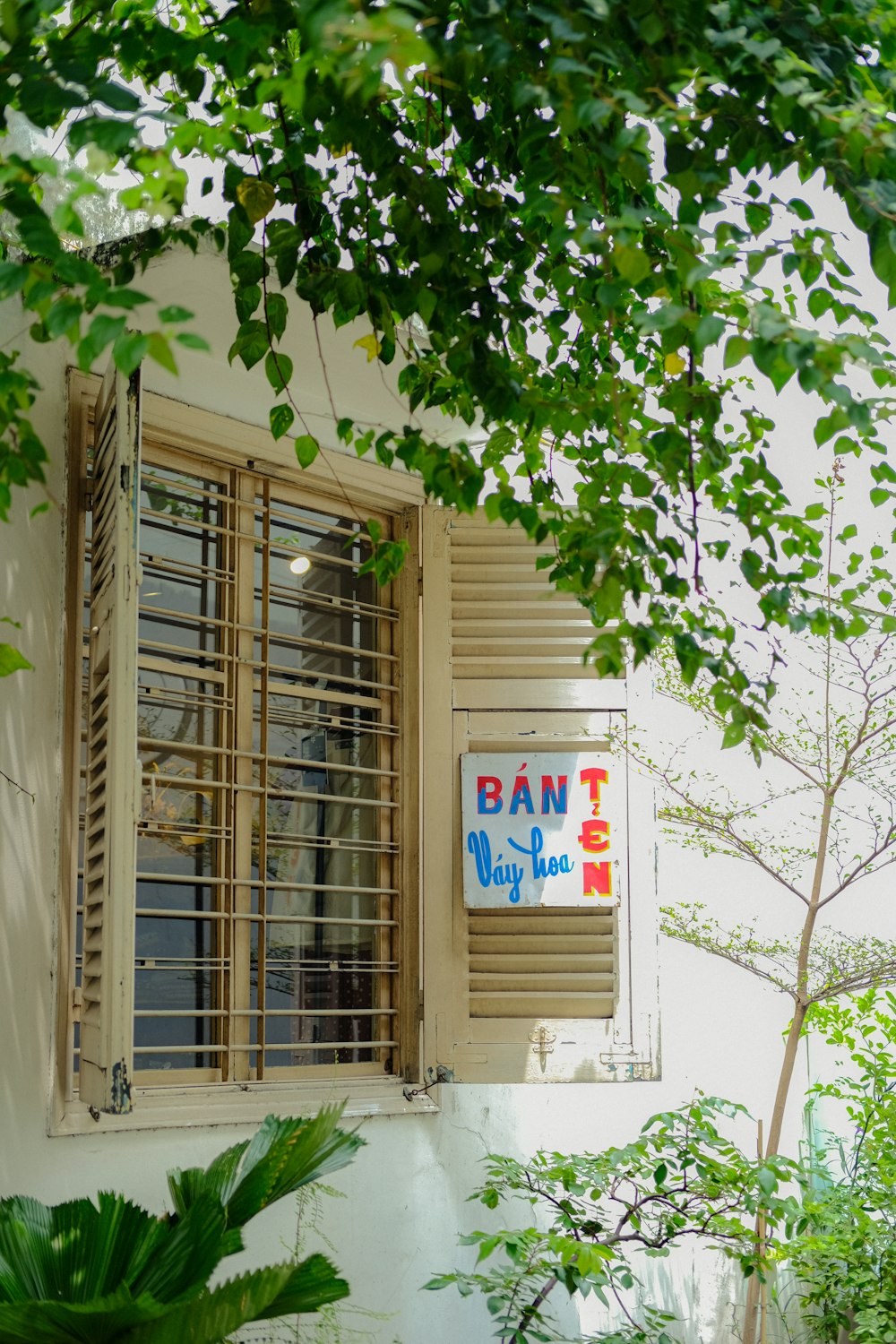 a sign on a building