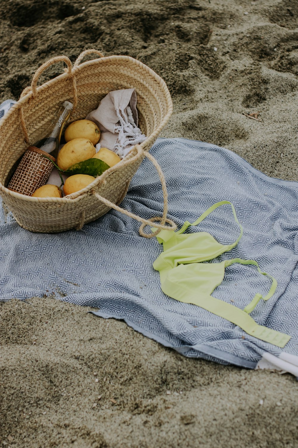 a basket of lemons