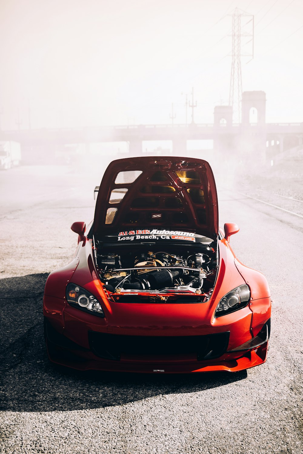 a red sports car