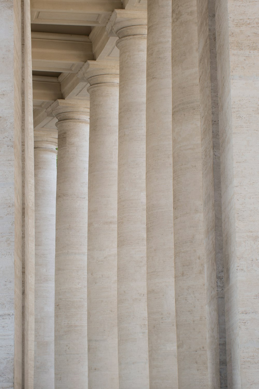 a close-up of some pillars