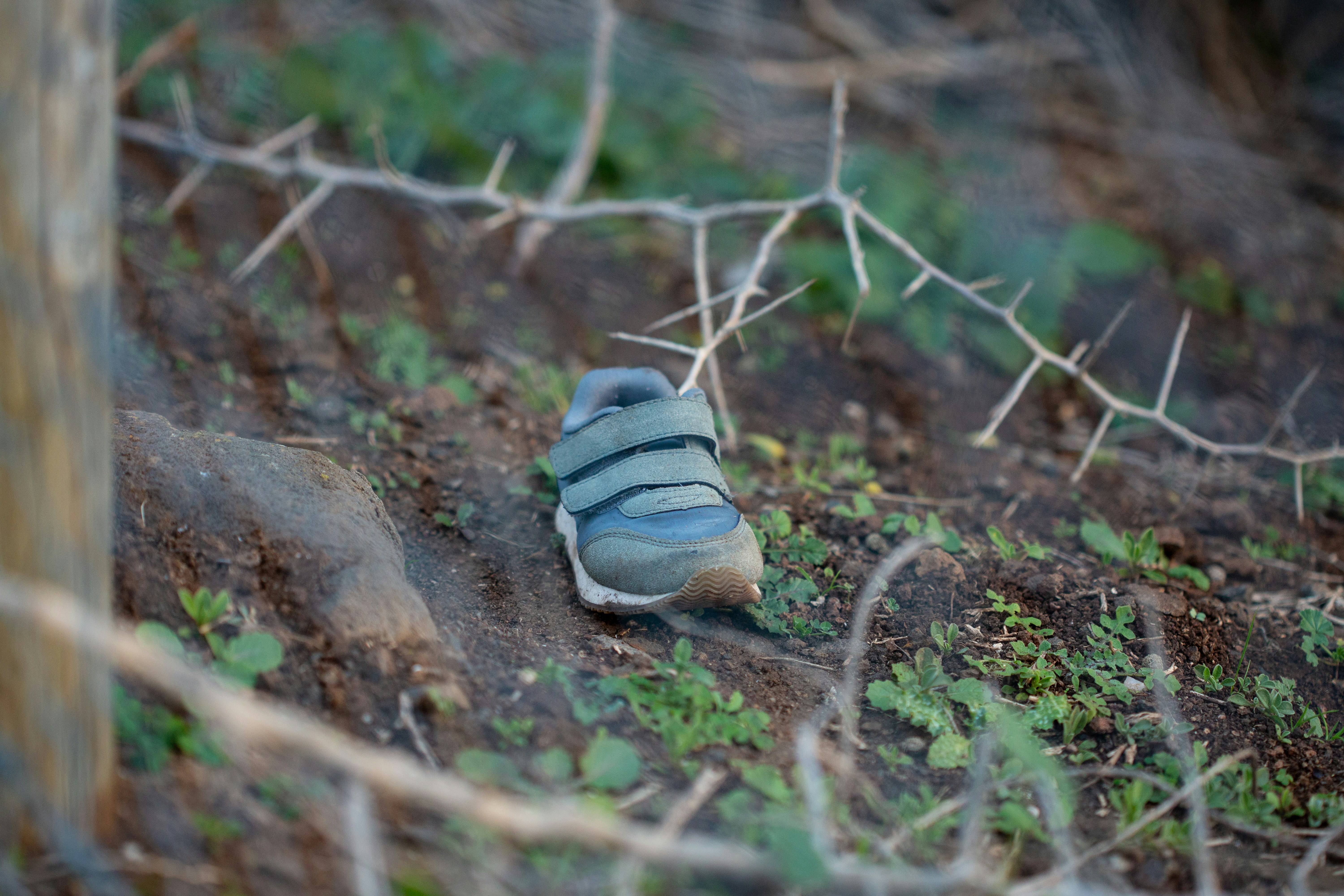 a small shoe on the ground
