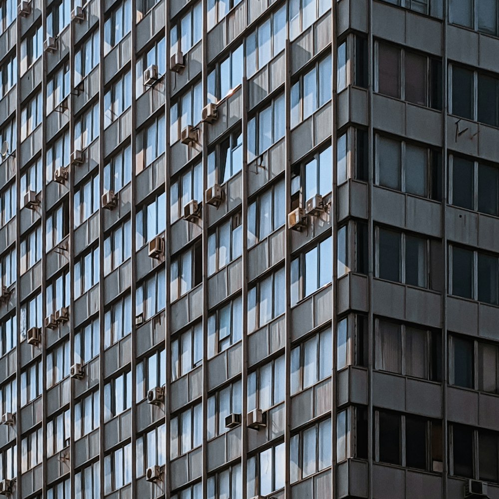 a building with many windows