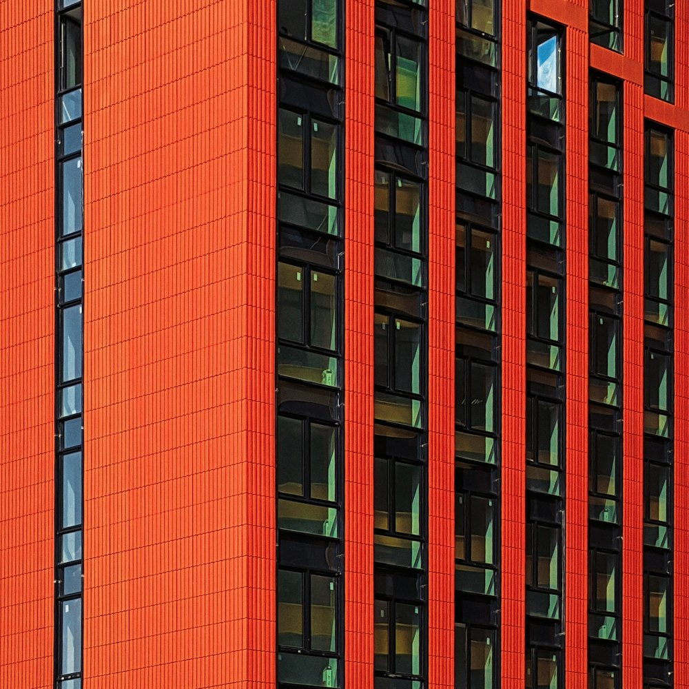 a building with many windows