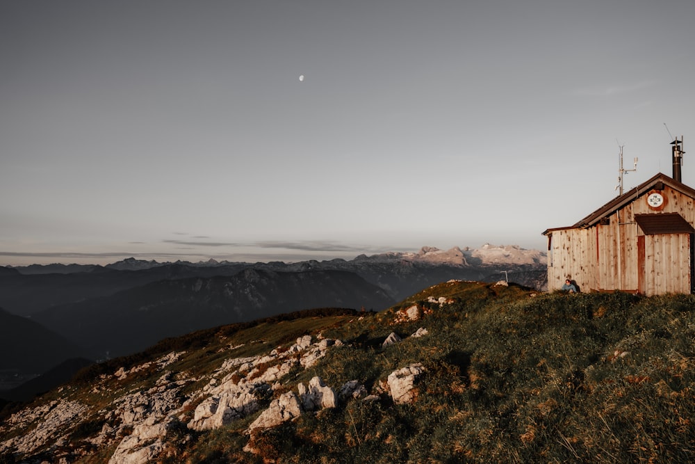 a building on a hill