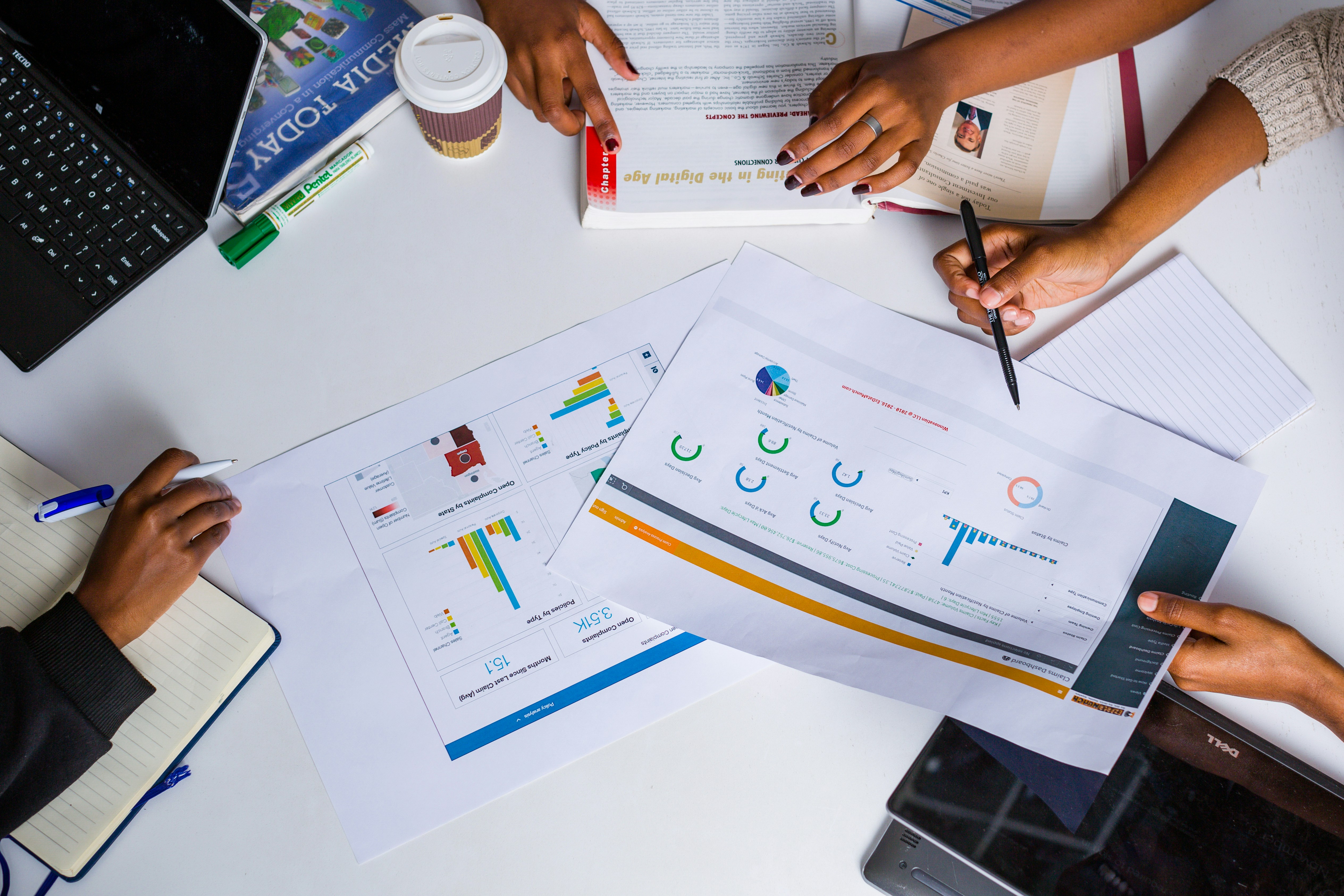 Professional Market Analysis Report with a graph and chart.