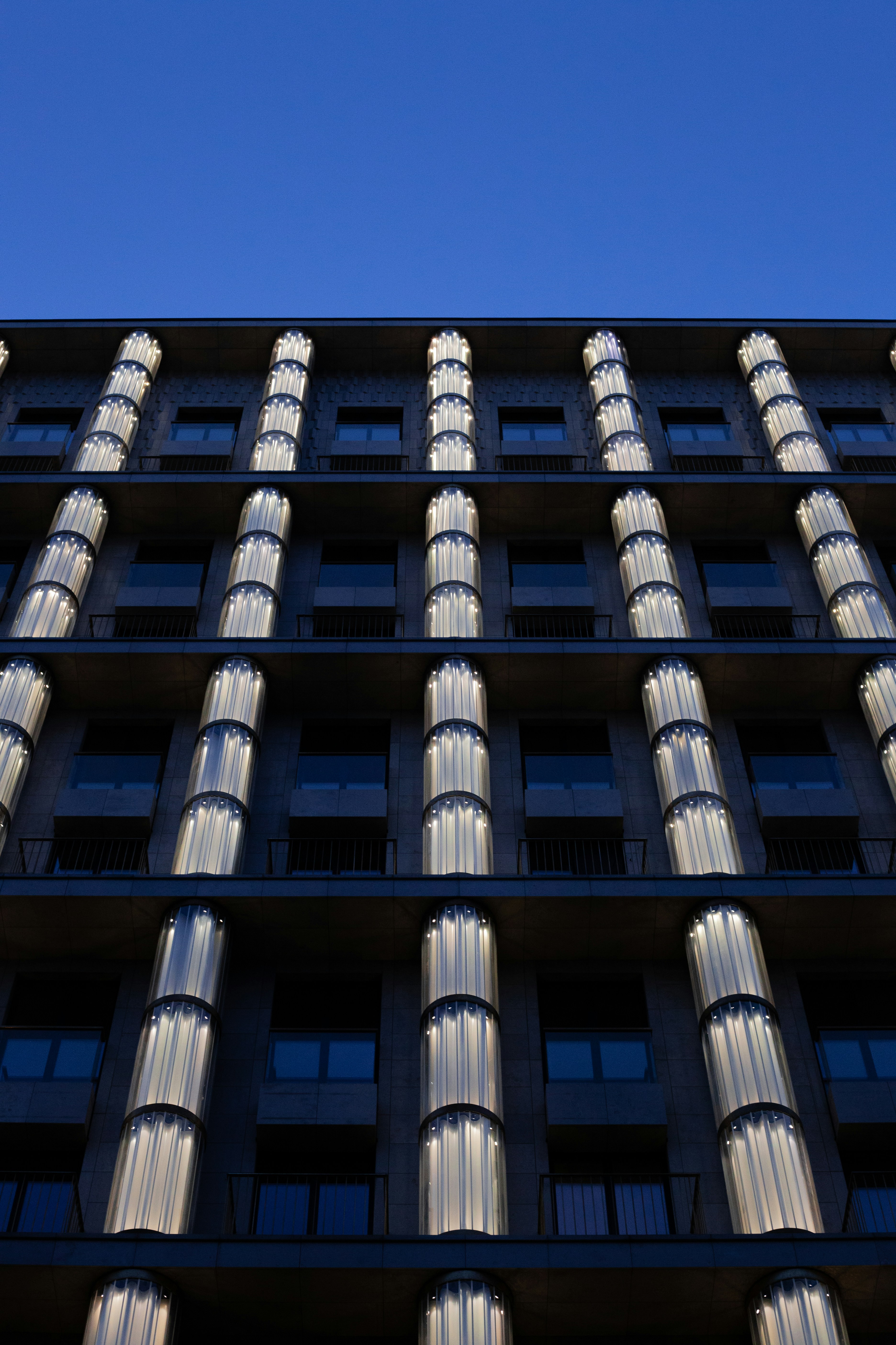 a building with many windows