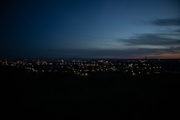 A serene city skyline at dusk, symbolizing the digital transformation and future possibilities.