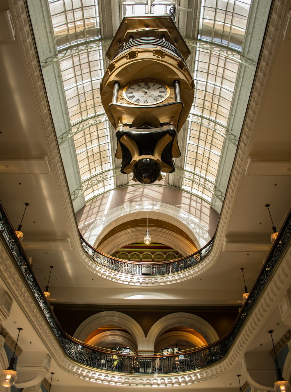 a clock on a large clock