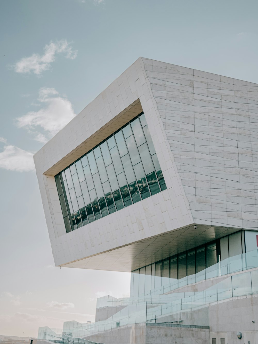 a building with glass windows