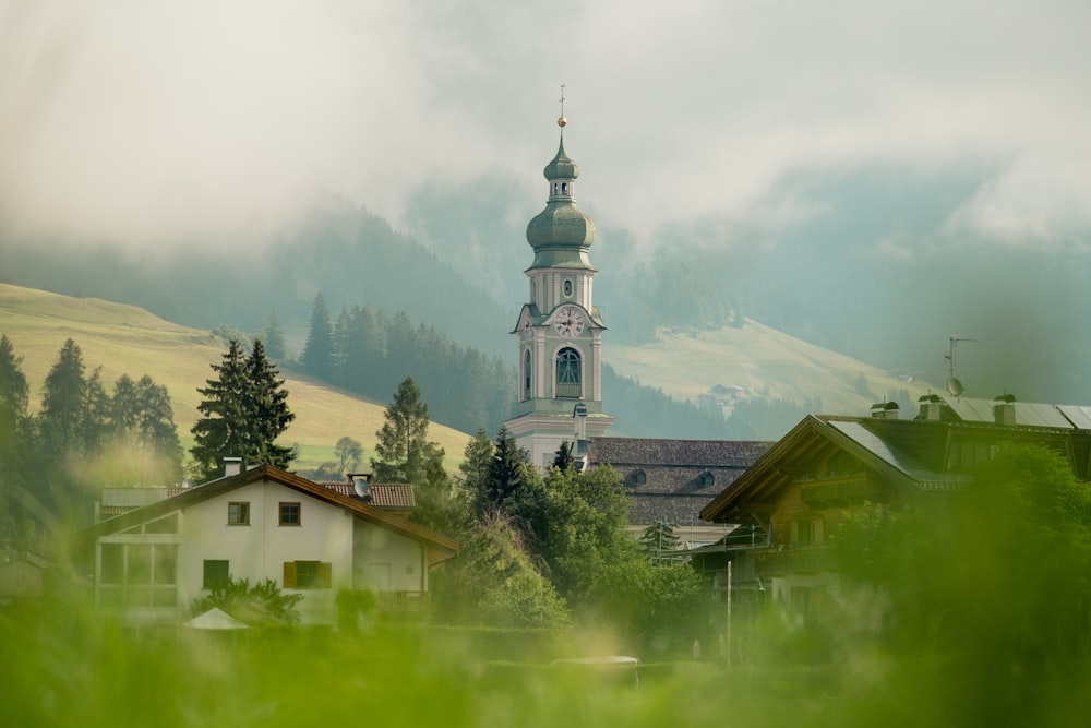 a building with a tower