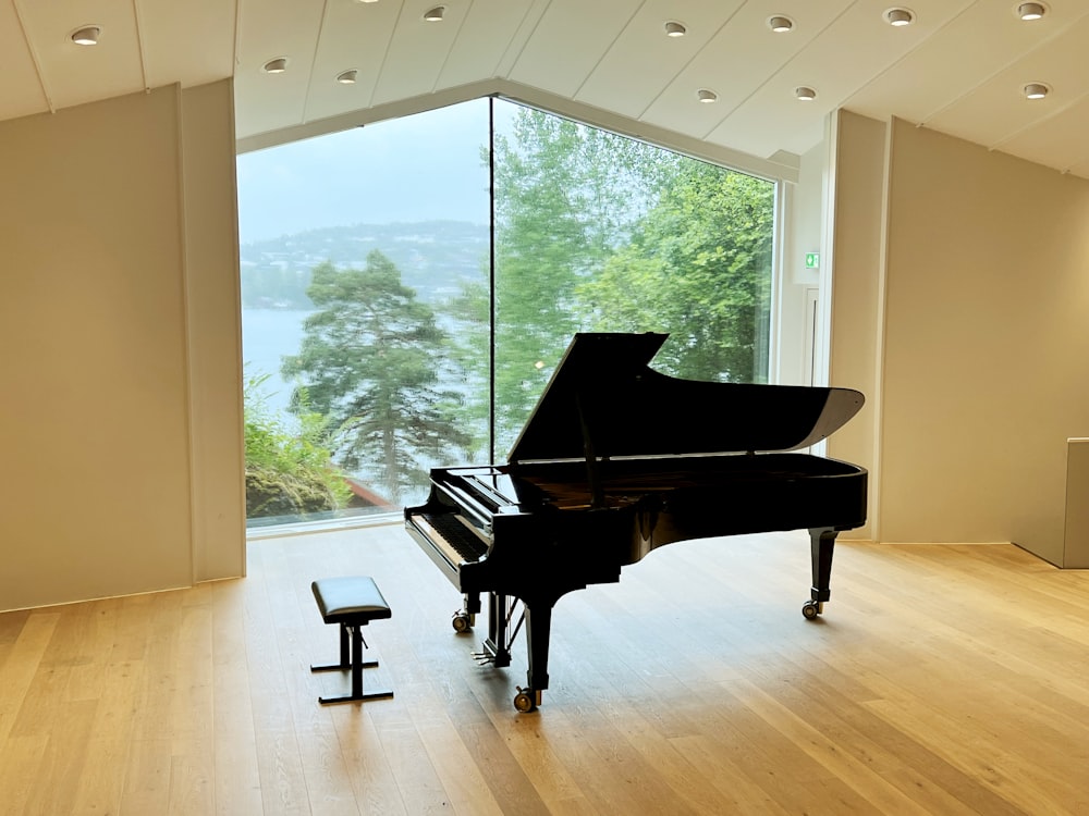 a piano in a room