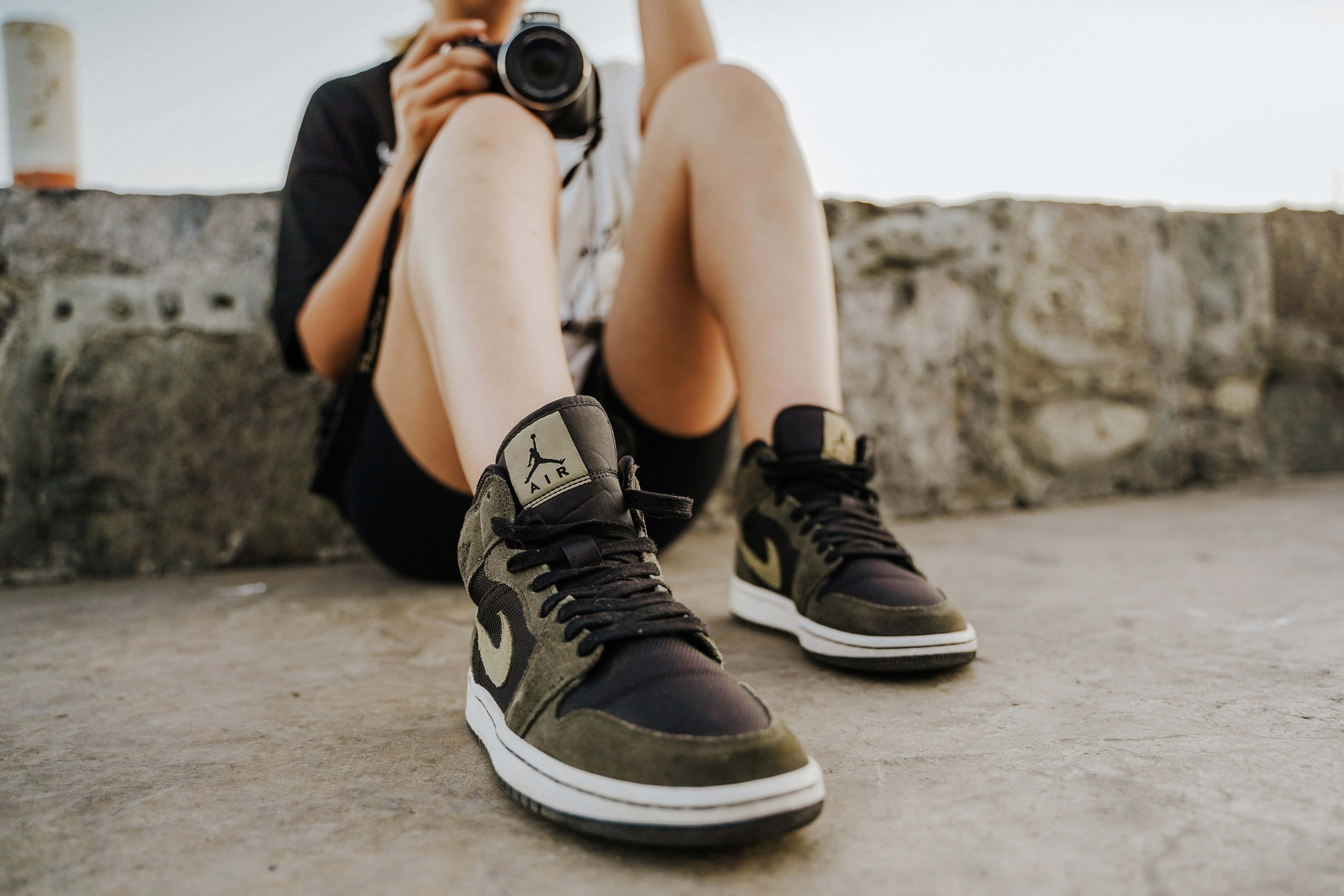 a person taking a picture with a camera