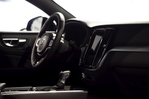 the interior of a car