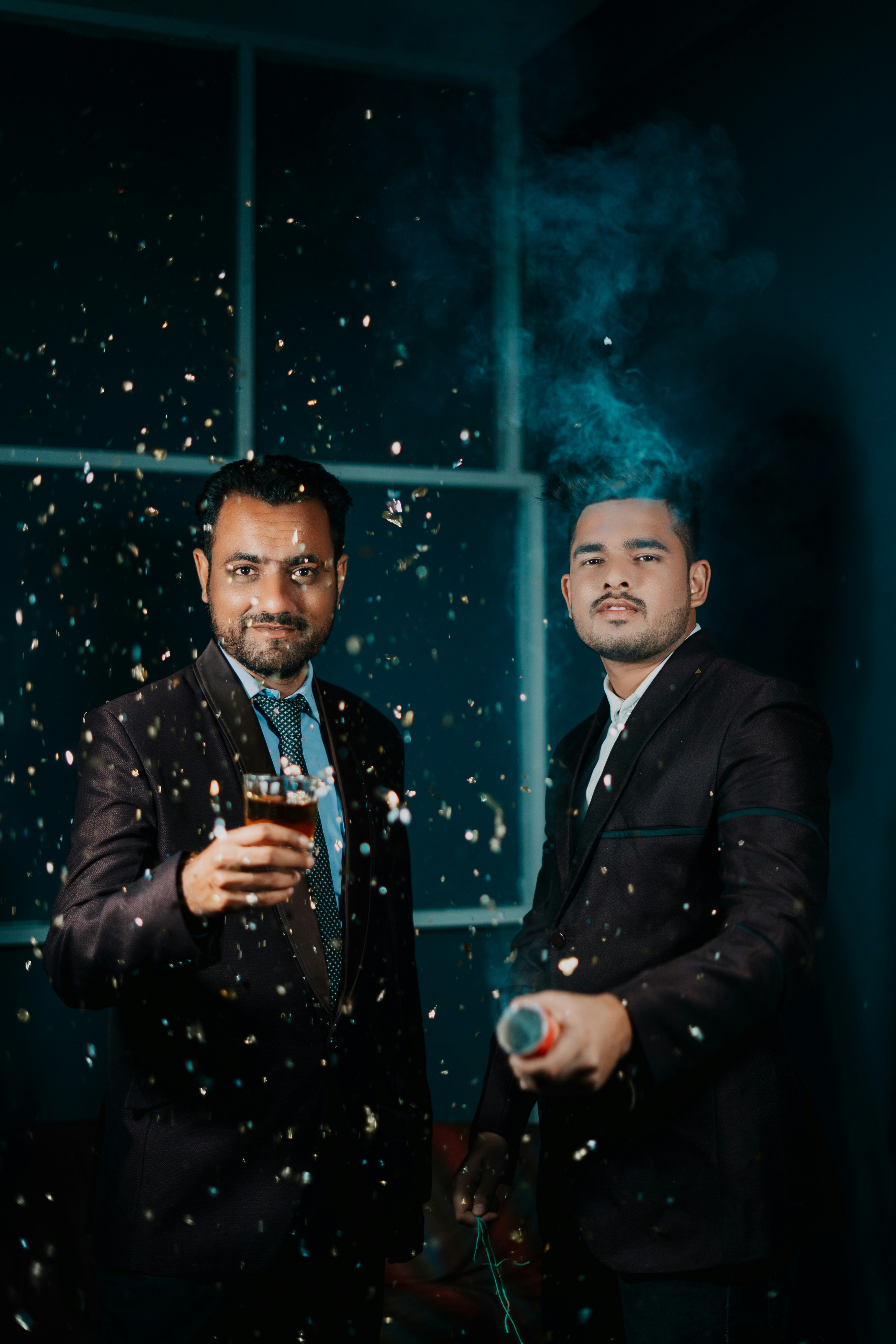 Two Indian financial professionals in a business meeting
