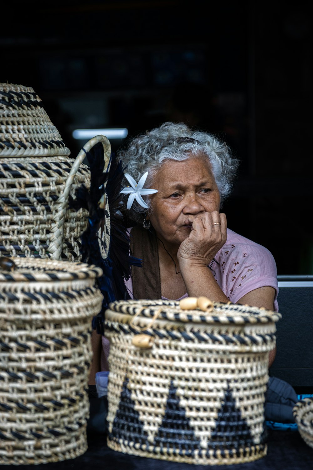 a person sitting in a chair