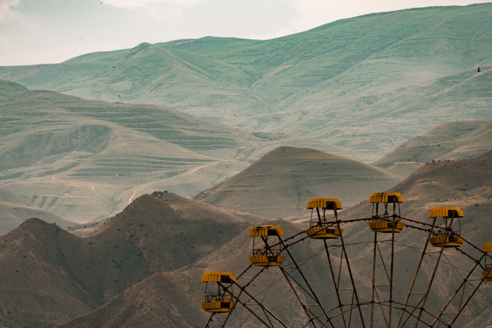 a high angle view of a mountain